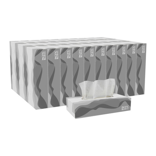 Pacific Blue Basic GPC47410 White Facial Tissue