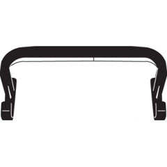 Rubbermaid FG1305L4BLA tilt truck handle black fits