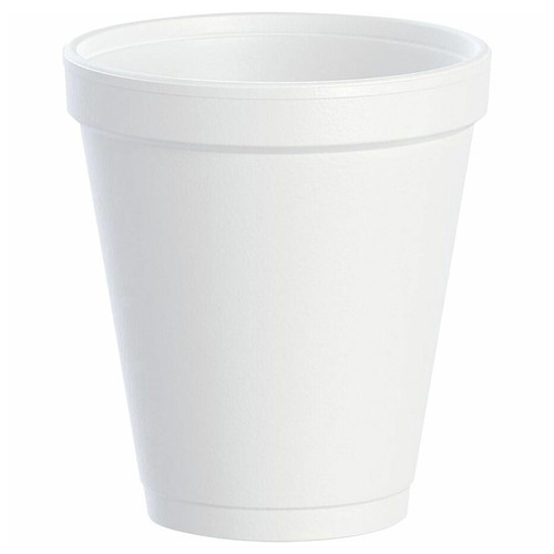 Foam cups 8oz hot or cold 25 per bag case of 40 bags