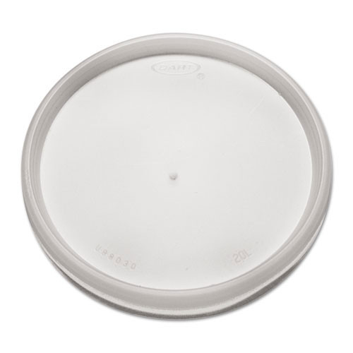 Lid for foam containers translucent vented dart case
