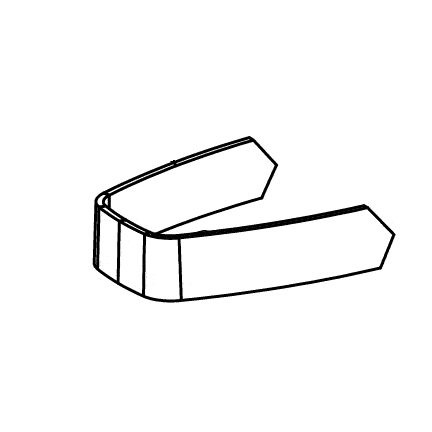 Pioneer Eclipse MP373400 filter air hood bulkhead