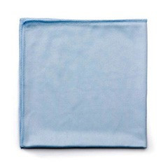 Rubbermaid q630blu microfiber cleaning cloths blue for glass