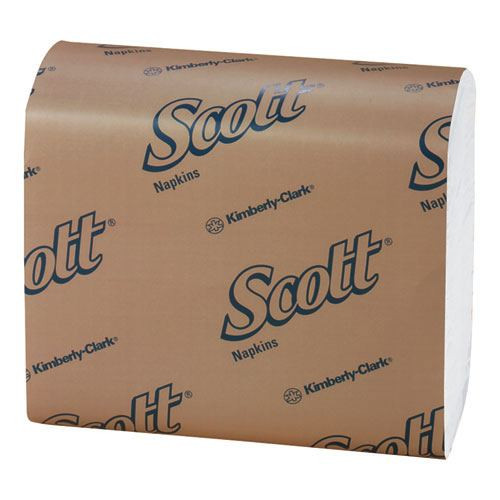 Scott tall fold dispenser napkins white 13.5 X