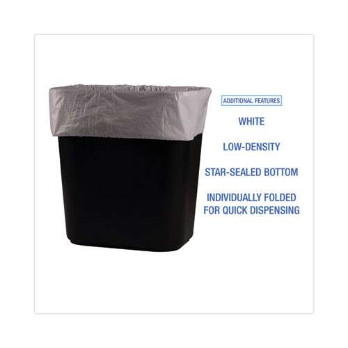 Commercial trash bags 10 gallon 24x23 .5 case of 500