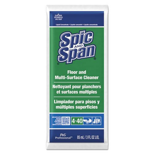 Floor cleaner spic and span liquid packets 3oz