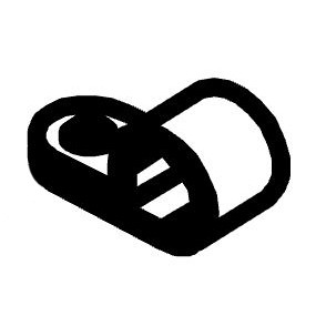 Pioneer Eclipse NB021600 clamp 0.375 inchi.d. retainer nylon