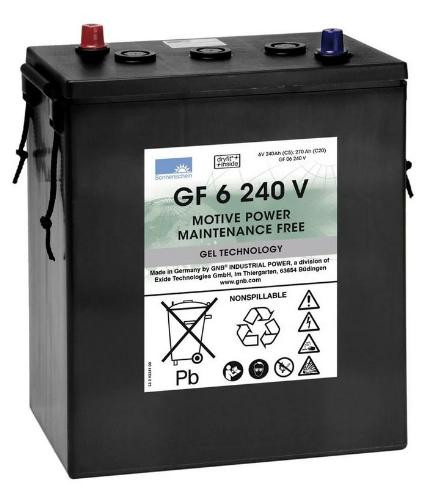 Nilfisk NF80564100 batt 6v 240ah gel monobloc for