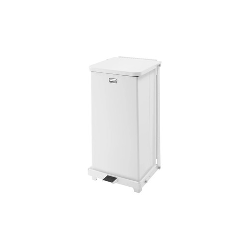 Rubbermaid st12eplwh step on trash can 12 gallon