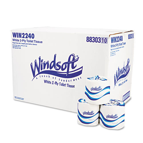 Windsoft WIN2240 standard roll bathroom tissue 2 ply