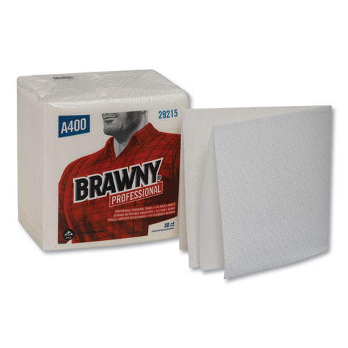 Brawny GPC29215 All Purpose Wipers 13 x 13 White 50 per Pack 16 per Carton