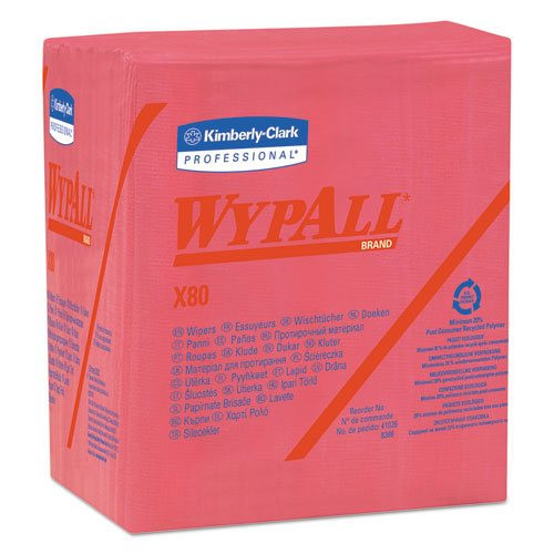 Wypall kcc41029 rag replacement quarterfold x80 shoppro wipe