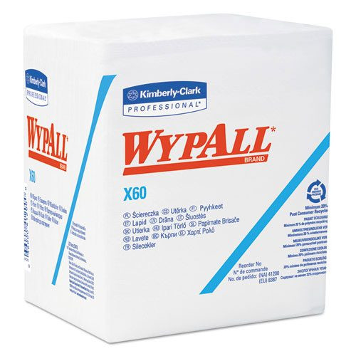 Wypall kcc34865 x60 teri 12.5x14.4 white 76 per