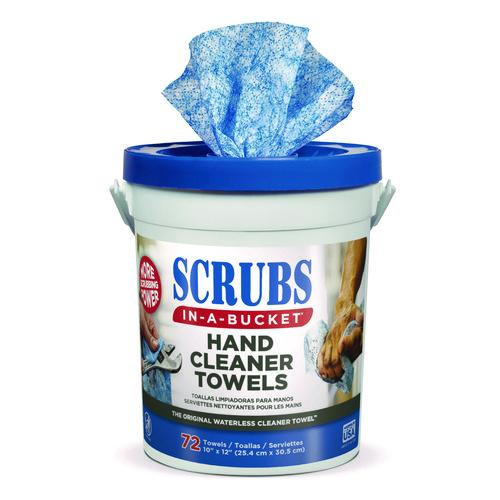 Scrubs hand cleaner towels wipes 10x12 inch 72