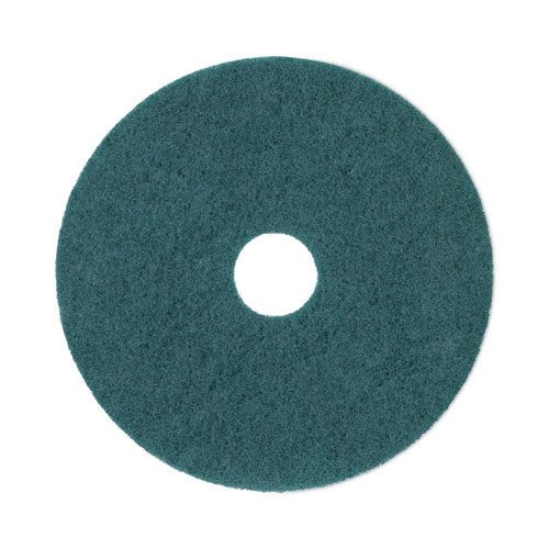 Boardwalk BWK4017GRE green scrub floor pads 17 inch