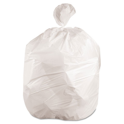 Boardwalk BWKW2423X Commercial trash bags 10 gallon 24x23 .5 mil case of  500 white, linear low