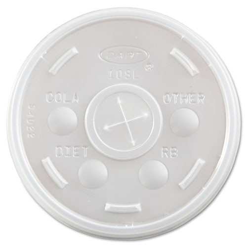 Plastic lids for hot or cold foam cups translucent