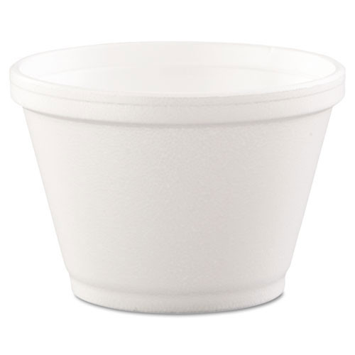 Foam containers 6oz squat container case of 1000