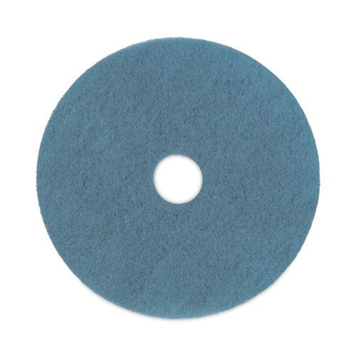 Boardwalk BWK4020AQU aqua burnishing floor pads 20 inch