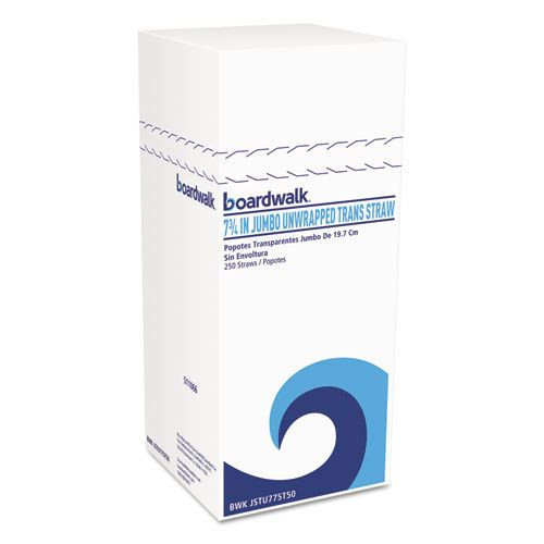 Boardwalk BWKJSTU775T50 unwrapped jumbo straws