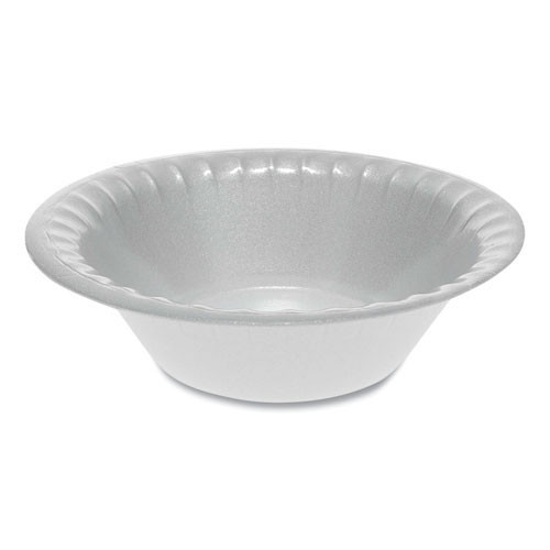 Laminated Foam Dinnerware, Bowl, 12 oz, 6" Diameter, White