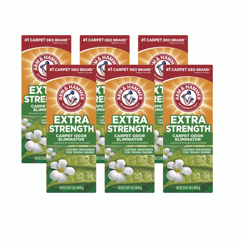 Arm and Hammer carpet powder with Oxiclean case