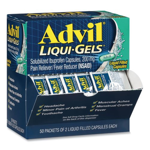Advil PFYBXAVLQG50BX liqui gels two pack