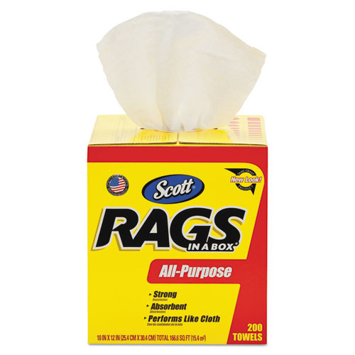 Scott KCM75260 rags in a box 10x12 white