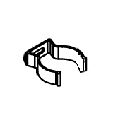 Betco E8729600 Nusource drain hose clip