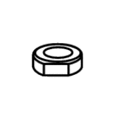 ProTeam 1612552 0.375 inch lock nut