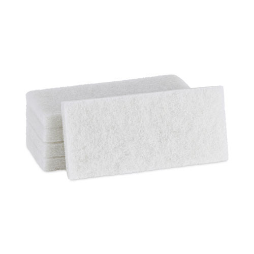 Boardwalk BWK401 white utility pad 4x10