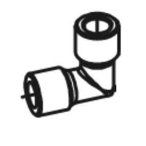 Betco E8155100 elbow for Vispa 35B or Genie