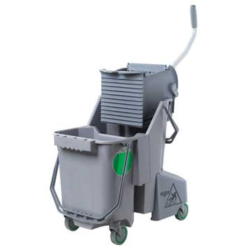 Unger COMBGGW SmartColor gray mop bucket wringer combo