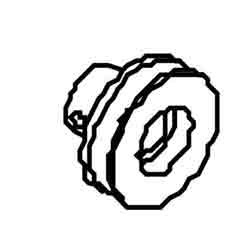 Nilfisk NFVA51018 pulley brush for Clarke Viper and