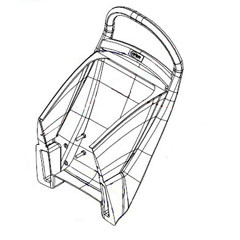 Nilfisk NFVA75002 handle for Clarke Viper and Advance