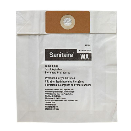 3 Sanitaire 68103 style WA vacuum bags
