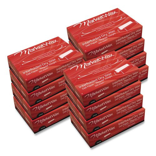 Bagcraft BGC011008 MarketWax Interfolded Dry Wax Deli Paper