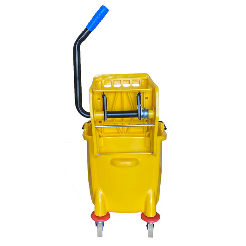 35 QT Mop Bucket with Side Press Wringer - 5S Products - 5S Supplies
