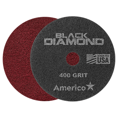 Black diamond floor pads 400 grit 11 inch red