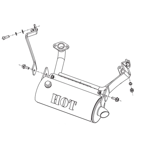 Betco E1396000 Muffler Assembly