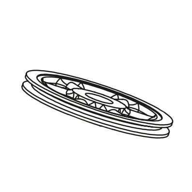 Betco E1305800 Pulley 12.75 inch for the CreteRx
