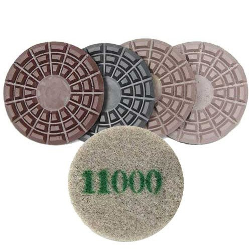 Cheetah Pads 8 inch one pad each Step 1 thru 4 plus 11,000 grit Monkey