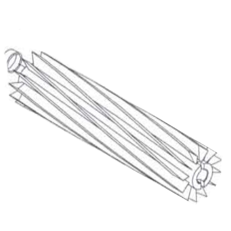Betco E8752700 Complete Brush Assembly Cylindrical