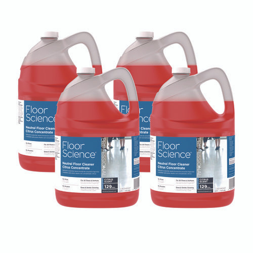 Diversey Floor Science Neutral Floor Cleaner Concentrate Citrus Scent 1 gal 4 per Carton
