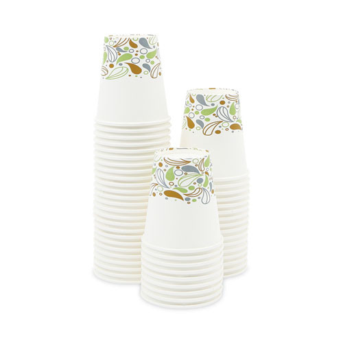 Deerfield Printed Paper Hot Cups stack