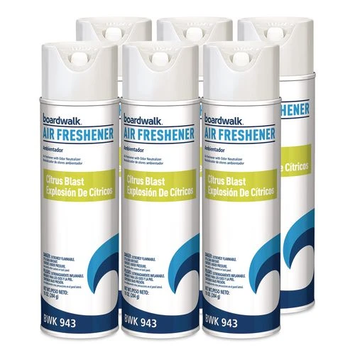 Boardwalk BWK943 Aerosol Air Freshener Citrus 10 oz Aerosol Can 6 per Carton case