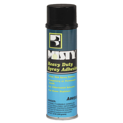 Misty heavy duty adhesive spray 12oz can case of 12, Amrep AMR1002035