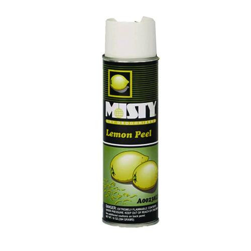 Misty deodorizer plus air freshener lemon peel aerosol