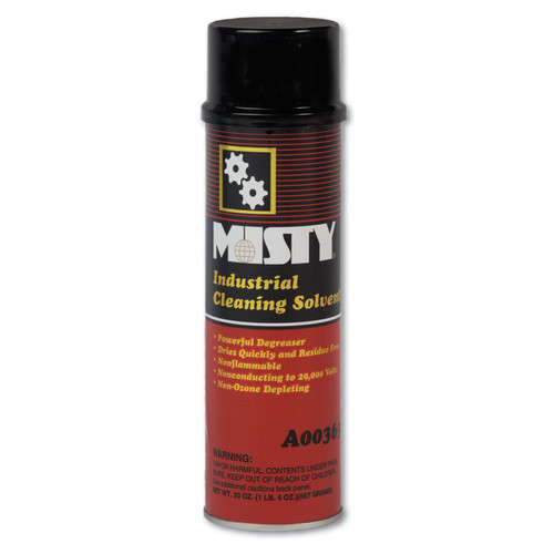 Misty industrial cleaning solvent aerosol 20oz can case