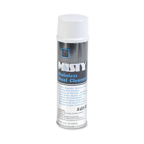 Misty stainless steel cleaner and polish for brushed