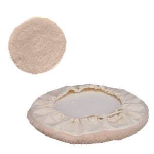 Genuine lambswool polishing bonnet with drawstring skirt 17